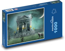 Halloween - Geister, Mond Puzzle 1000 Teile - 60 x 46 cm