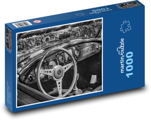 Retro car - MG, steering wheel Puzzle 1000 pieces - 60 x 46 cm 