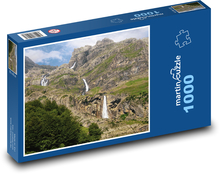 Krajina - horolezectví, vodopády Puzzle 1000 dílků - 60 x 46 cm