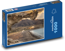 Západ slunce - moře, pobřeží Puzzle 1000 dílků - 60 x 46 cm