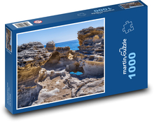 Skály - eroze, moře Puzzle 1000 dílků - 60 x 46 cm