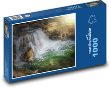 Wasserfall - Fluss, Landschaft Puzzle 1000 Teile - 60 x 46 cm