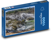 Wodospady - rzeka, przyroda Puzzle 1000 elementów - 60x46 cm