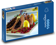 Jídlo - maso, steak Puzzle 1000 dílků - 60 x 46 cm