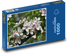 Jabloňové kvety - okvetné lístky, strom Puzzle 1000 dielikov - 60 x 46 cm 