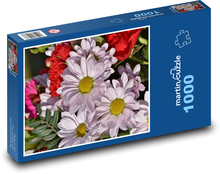 Kopretiny - kytice, květiny Puzzle 1000 dílků - 60 x 46 cm