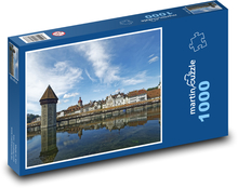 Szwajcaria - Lucerna Puzzle 1000 elementów - 60x46 cm