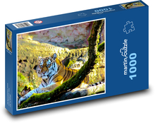 Tygrys, bestia, drapieżnik Puzzle 1000 elementów - 60x46 cm