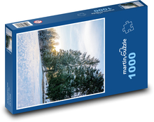 Zimný les - sneh, zima Puzzle 1000 dielikov - 60 x 46 cm 