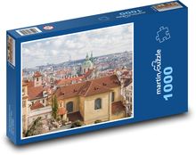 Praha - Česká republika, domy Puzzle 1000 dílků - 60 x 46 cm
