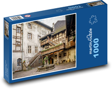 Feldkirch - Austria, fontanna Puzzle 1000 elementów - 60x46 cm