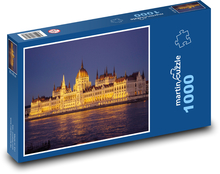 Maďarsko - budova parlamentu, Dunaj Puzzle 1000 - 60x46 cm