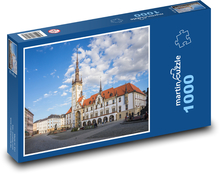 Olomouc - Česká republika, domy Puzzle 1000 dielikov - 60 x 46 cm 