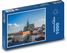Brno - Katedra, Republika Czeska Puzzle 1000 elementów - 60x46 cm