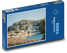 Pláž - Kréta, Grécko Puzzle 1000 dielikov - 60 x 46 cm 