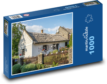 Došková střecha - Maďarsko, dům Puzzle 1000 dílků - 60 x 46 cm