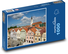 Třeboň - domy, Česká republika Puzzle 1000 dielikov - 60 x 46 cm 