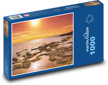 Strand - Sonnenuntergang, Meer Puzzle 1000 Teile - 60 x 46 cm
