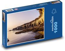 Coast by the sea - reef, Cyprus Puzzle 1000 pieces - 60 x 46 cm 