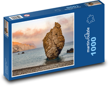 Skała w morzu - plaża, ocean Puzzle 1000 elementów - 60x46 cm