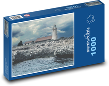 Maják - pobrežie, skaly Puzzle 1000 dielikov - 60 x 46 cm