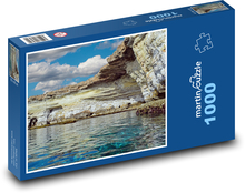 Skalní útvary - pobřeží, moře Puzzle 1000 dílků - 60 x 46 cm