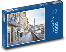 Promenade am Fluss - Florenz, Italien Puzzle 1000 Teile - 60 x 46 cm