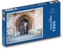 Vstup do hradu - brána, palác Puzzle 1000 dielikov - 60 x 46 cm 