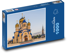 Rosyjski kościół - kopuła, architektura Puzzle 1000 elementów - 60x46 cm