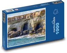 Rock in the sea - caves, erosion Puzzle 1000 pieces - 60 x 46 cm 
