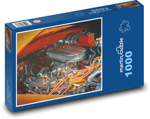 Motor in einem Auto - Fahrzeug, Auto Puzzle 1000 Teile - 60 x 46 cm