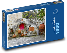 Piec tradycyjny - wiejski, kamienny Puzzle 1000 elementów - 60x46 cm