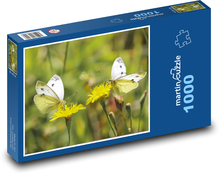 Motyle - zapylanie, kwiaty Puzzle 1000 elementów - 60x46 cm