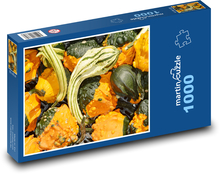 Tekvica - zelenina, zber Puzzle 1000 dielikov - 60 x 46 cm 