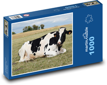Kráva - farma, louka Puzzle 1000 dílků - 60 x 46 cm