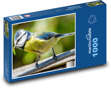 Tit bruise - bird, feather Puzzle 1000 pieces - 60 x 46 cm