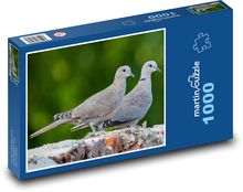 Holubice - ptáci, zvířata Puzzle 1000 dílků - 60 x 46 cm