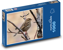 Spatz - Gartenvogel, Frühling Puzzle 1000 Teile - 60 x 46 cm