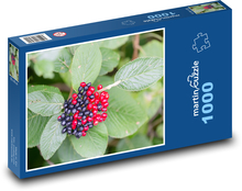 Rote Beeren - Laub, Blätter Puzzle 1000 Teile - 60 x 46 cm