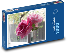 Rose - Blume, Blumenstrauß Puzzle 1000 Teile - 60 x 46 cm