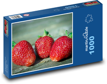 Red strawberries - fruits, berries Puzzle 1000 pieces - 60 x 46 cm 