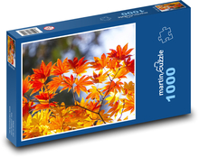 Liście klonu - jesień, drzewo Puzzle 1000 elementów - 60x46 cm