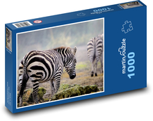 Zebra - divoká zver, cicavec Puzzle 1000 dielikov - 60 x 46 cm 