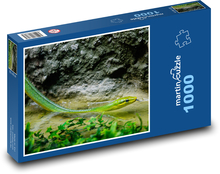 Zelený had - plaz, voda Puzzle 1000 dielikov - 60 x 46 cm