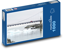 Lodowiec - Islandia, most Puzzle 1000 elementów - 60x46 cm
