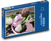Easter egg - flower, decoration Puzzle 1000 pieces - 60 x 46 cm 