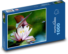 Water lily flower - flower, pond Puzzle 1000 pieces - 60 x 46 cm 