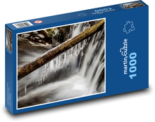 Sople - lód, szron Puzzle 1000 elementów - 60x46 cm