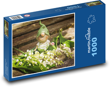 Lily of the valley - elf, decoration Puzzle 1000 pieces - 60 x 46 cm