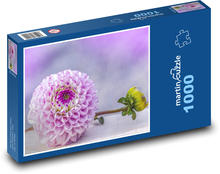 Dahlie - lila Blume Puzzle 1000 Teile - 60 x 46 cm